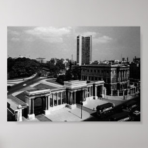 Poster Vintage England London Hyde Park esquina Hilton