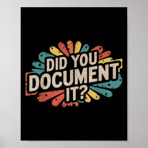 Poster Vintage Engraçado Cotação Do Escritório Você Docum