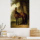 Poster Vintage Equestrian Horse Landscape Arte Digital (Kitchen)
