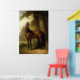 Poster Vintage Equestrian Horse Landscape Arte Digital (Nursery 1)