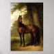 Poster Vintage Equestrian Horse Landscape Arte Digital (Frente)