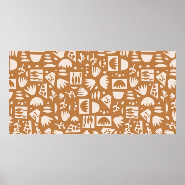 Poster vintage escandinavo simples, moderno e contemporân (Frente)