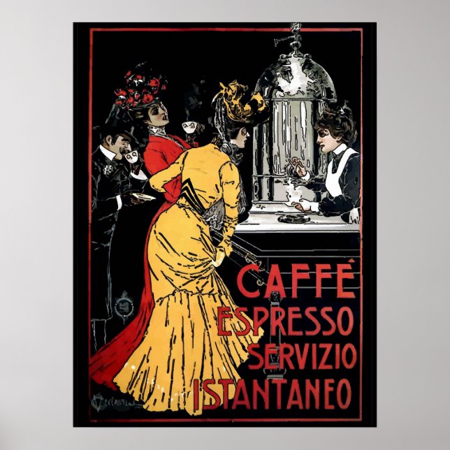 Poster Vintage Espresso (Frente)