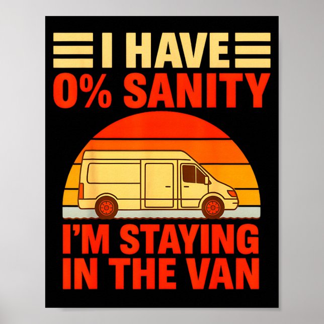 Poster Vintage Estou Ficando Na Van Phasmophobia Masculin (Frente)