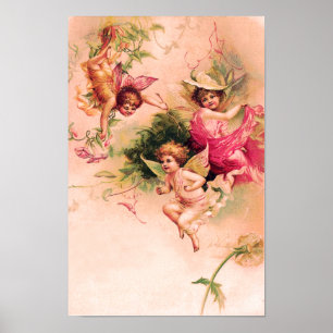 Poster Vintage - Fairies vitorianos