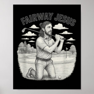 Poster Vintage Fairway De Jesus Christian Golfer Jesus Sp