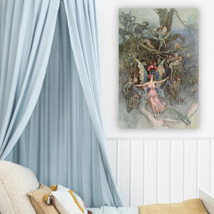 Poster Vintage Fairy Art Warwick Goble Vearies