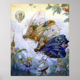 Póster Vintage Fairy Aviators