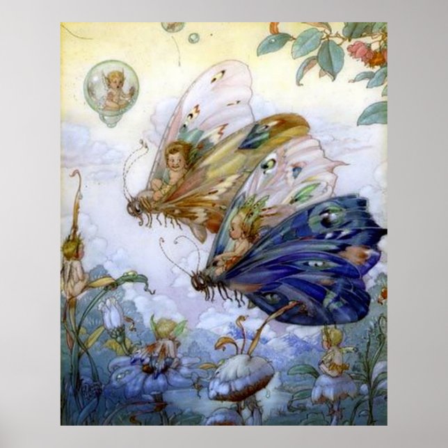 Póster Vintage Fairy Aviators (Frente)