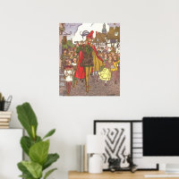 Vintage Fairy Tale Pied Piper de Hamelin por Hauma