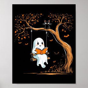 Poster Vintage Fantasma Balanço Leitura Livro Balanço Hal