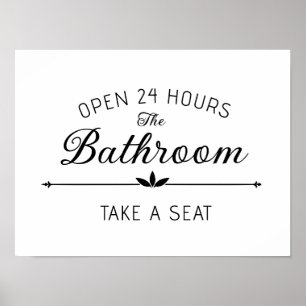 Poster Vintage Farmhouse Bathroom - Decoração Imprimível