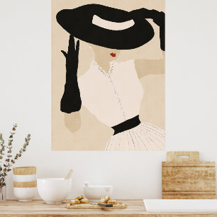 Poster Vintage Fashion Model