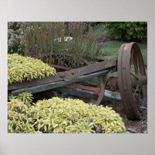 Póster Vintage Fazenda Wheels