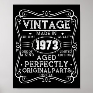 Poster Vintage Feita Em 1973