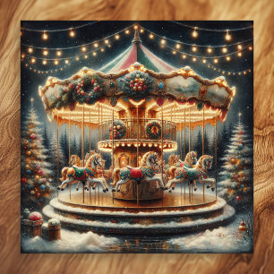 Poster Vintage Feliz-Passe-Passe Natal Whimsical