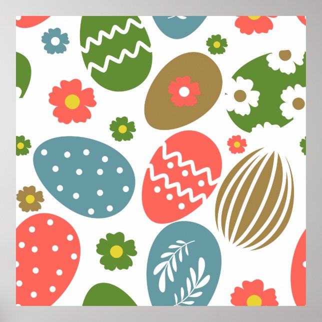 Poster Vintage Felz pascoa Blooms (Frente)