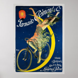 Poster vintage Fernand Clément & Cie Bicycles