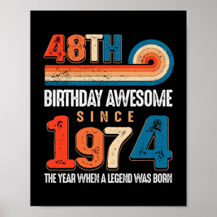 Poster Vintage Fez Em 1974, 48º Aniversário, A Lenda