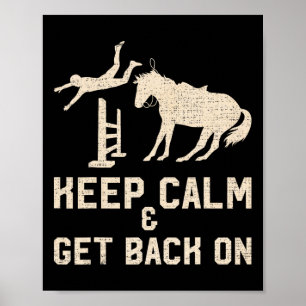 Poster Vintage Fique Calmo E Volte Para
