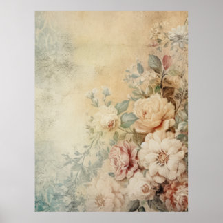 Poster Vintage Floral