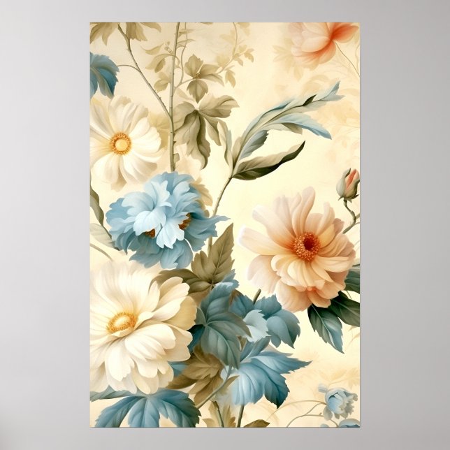 Poster Vintage Floral (Frente)