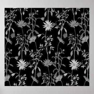 Poster Vintage floral: fundo de convite sem descontinuida