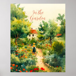Poster Vintage Floral Garden
