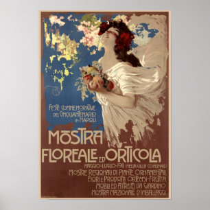 Poster Vintage Floral & Horticultural Show Anúncio
