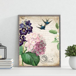 Poster Vintage Floral Wall Art