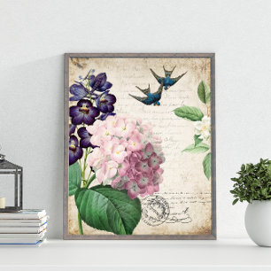 Poster Vintage Floral Wall Art