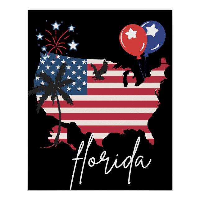 Póster vintage florida (Frente)