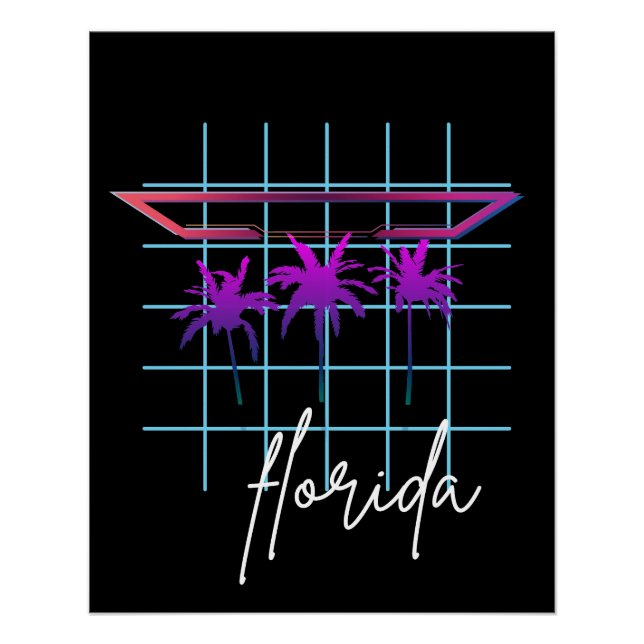 Póster vintage florida (Frente)