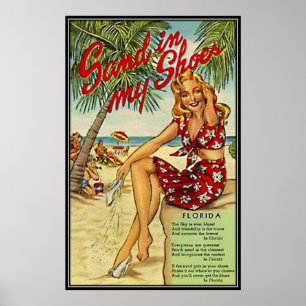 Poster Vintage Florida, EUA -