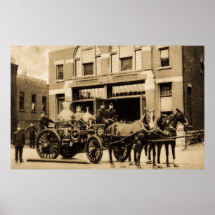 Poster Vintage Fogo Empresa