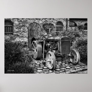 Póster Vintage Fordson Trator, Fotografia de Belas Artes