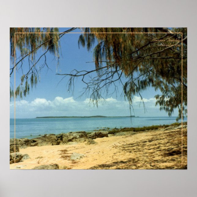 Poster Vintage: foto ao largo (Frente)