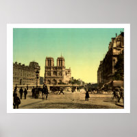 Vintage France, Catedral de Notre Dame, Paris
