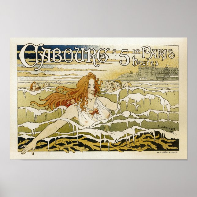 Poster Vintage French Advertising Caboure (Frente)