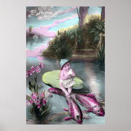 Poster Vintage French April Fool Pistcard