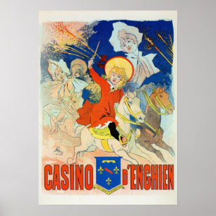 Poster Vintage French Belle époque Chéret Casino e
