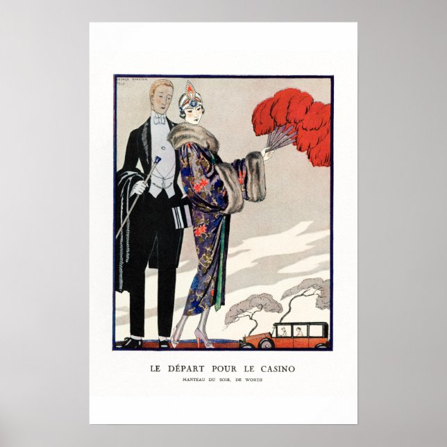 Poster Vintage French Fashion Art (Frente)