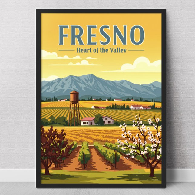 Poster Vintage Fresno (Criador carregado)