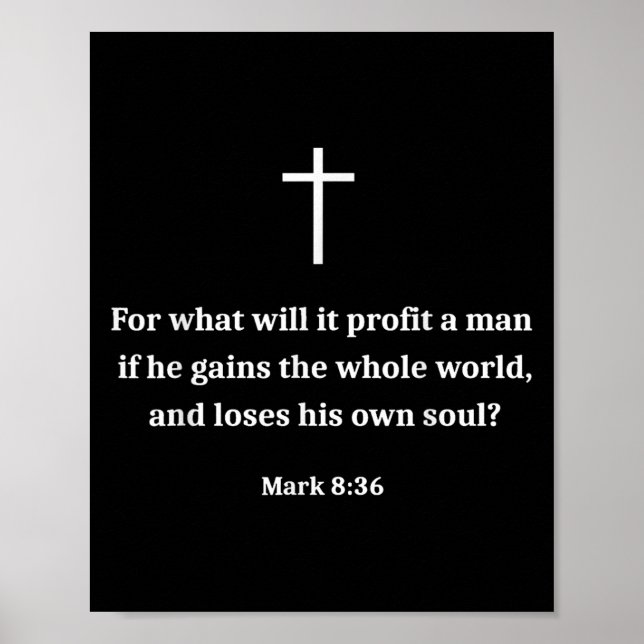 Poster Vintage Funny Christian Motivational Bible Verse M (Frente)