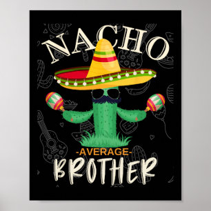 Poster Vintage Funny Nacho Média de Correspondência Famil