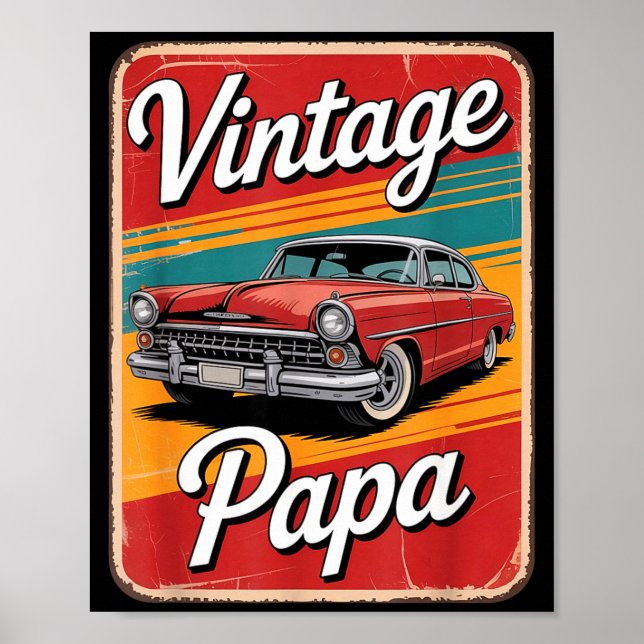 Poster Vintage Funny Papa  (Frente)