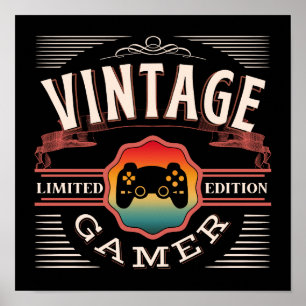 POSTER VINTAGE GAMER LIMITED EDITION