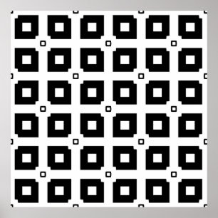 Poster Vintage geometric pattern. Repeating elements styl