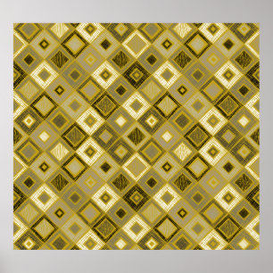 Poster Vintage geométrico rhombus, padrão perfeito.