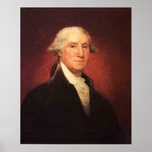 Póster Vintage George Washington Retrait Painting